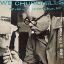 We Churchills - Sunday Dispatch - Hardy Record Manufacturing Co. Ltd. Advertising a "lively series" about the Churchill family in the Sunday Dispatch. Likely this is late 50s as the paper closed in 1961. CHURCH