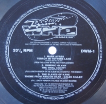 Doctor Who Magazine - Flexi Records Ltd. - 1990 Some good synthesised music and erm... not so good! DWM 1