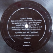 Guitar Tuner - Rick Cardinali Lyntone LYN 16170 Pre auto-tuners, pre Ap’s. Just dig out the record deck, pop this on and tune up - easy! GTLYN 16170