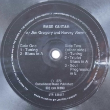 Bass Guitar Jim Gregory & Harvey Vinoch Lyntone - LYN 6866/7 - 1973 LGLYN 6866:7