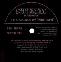 The Sound Of ‘Mallard’ Steam Railway Given away with the magazine, this covermount has interviews and live action! mallard