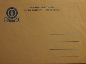 A Colorvox envelope